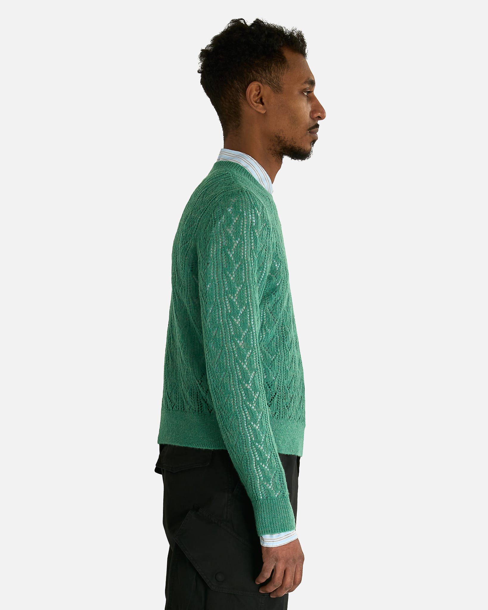 Dries Van Noten Men's Sweater Moxie MK Sweater in Green