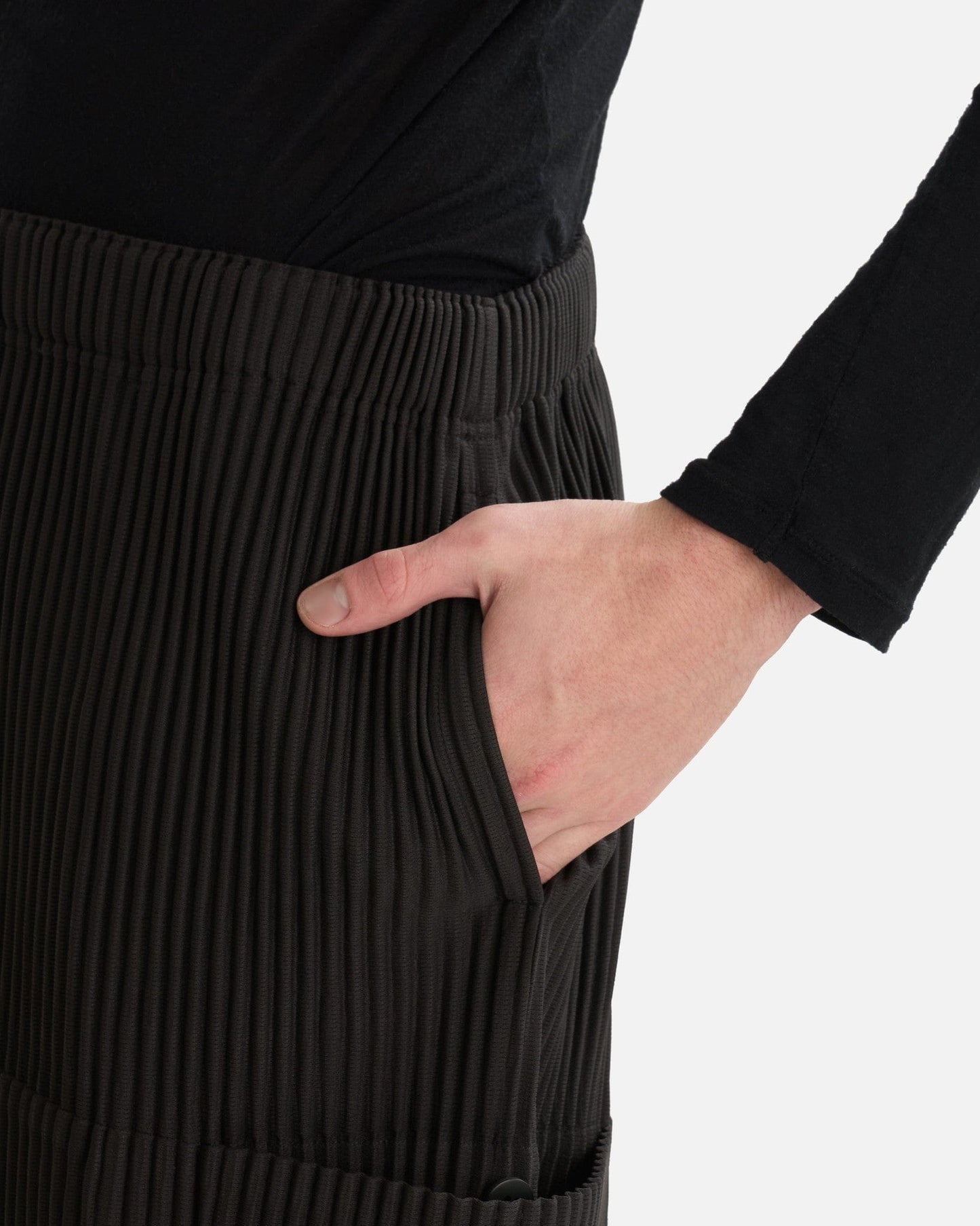 Homme Plissé Issey Miyake Men's Pants Multi-Pocket Pants in Coke Gray