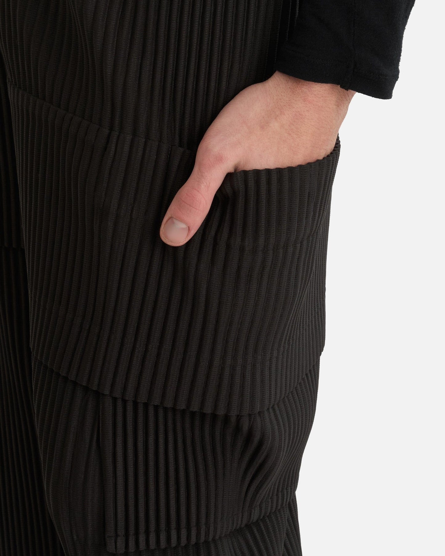 Homme Plissé Issey Miyake Men's Pants Multi-Pocket Pants in Coke Gray