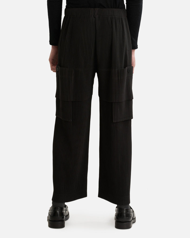 Homme Plissé Issey Miyake Men's Pants Multi-Pocket Pants in Coke Gray
