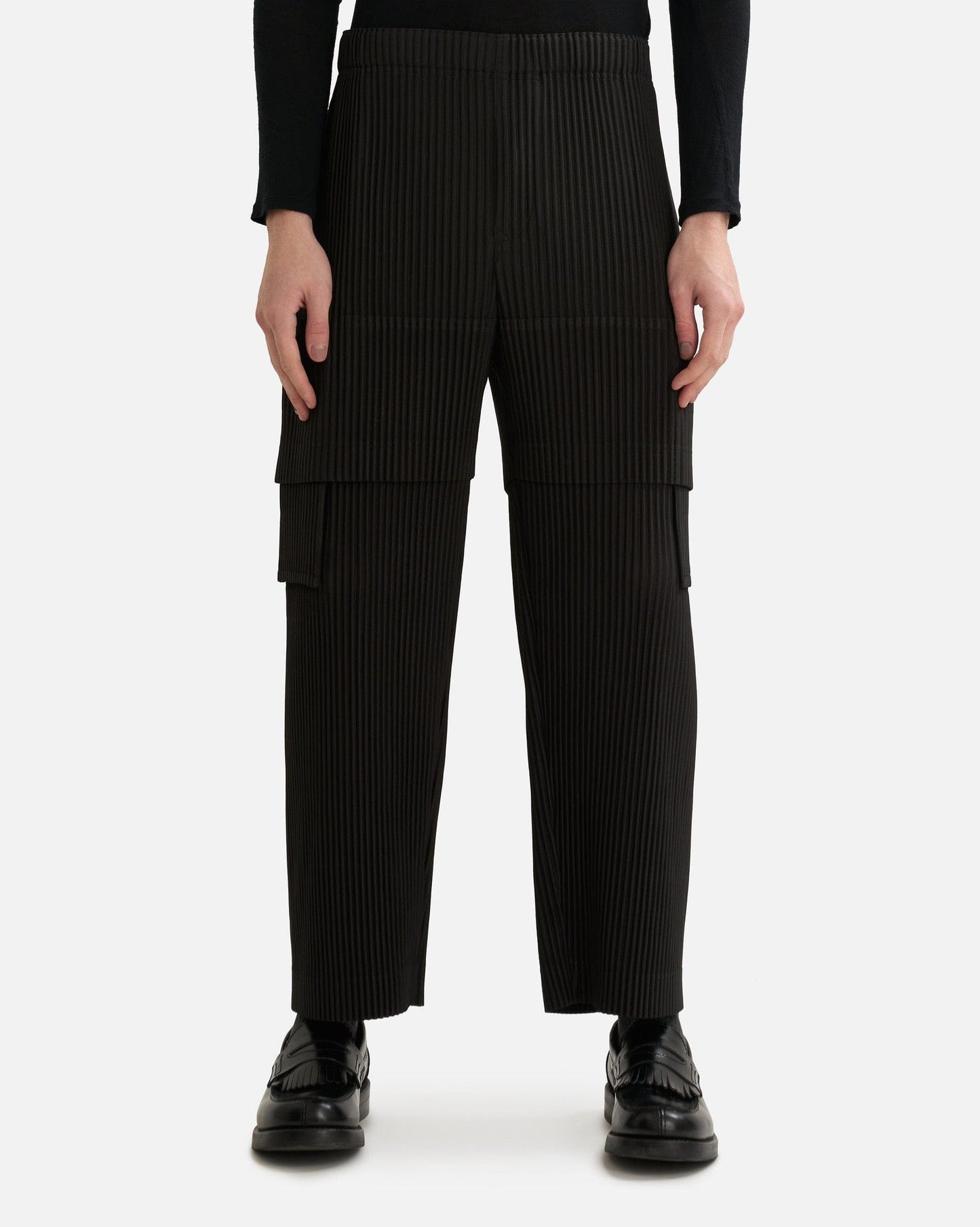 Homme Plissé Issey Miyake Men's Pants Multi-Pocket Pants in Coke Gray