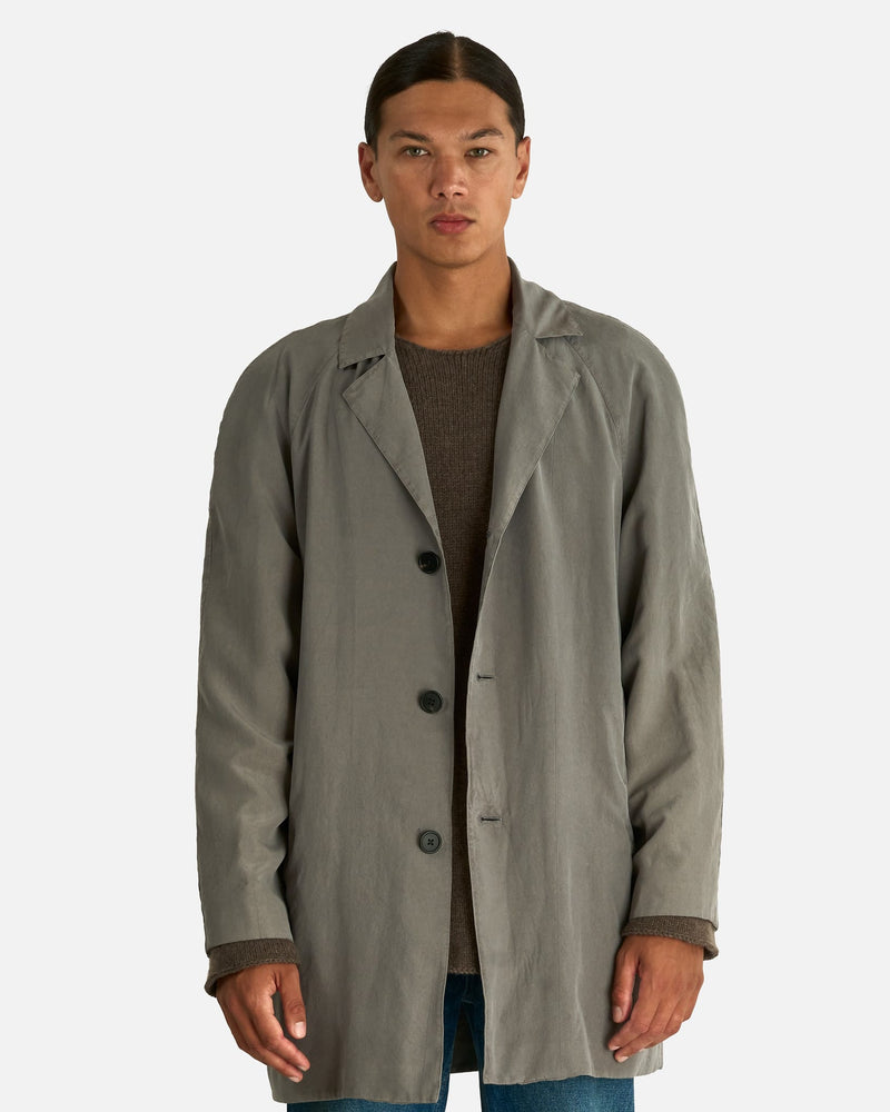 The Row Men's Coats Naoko Coat in Grey/Green
