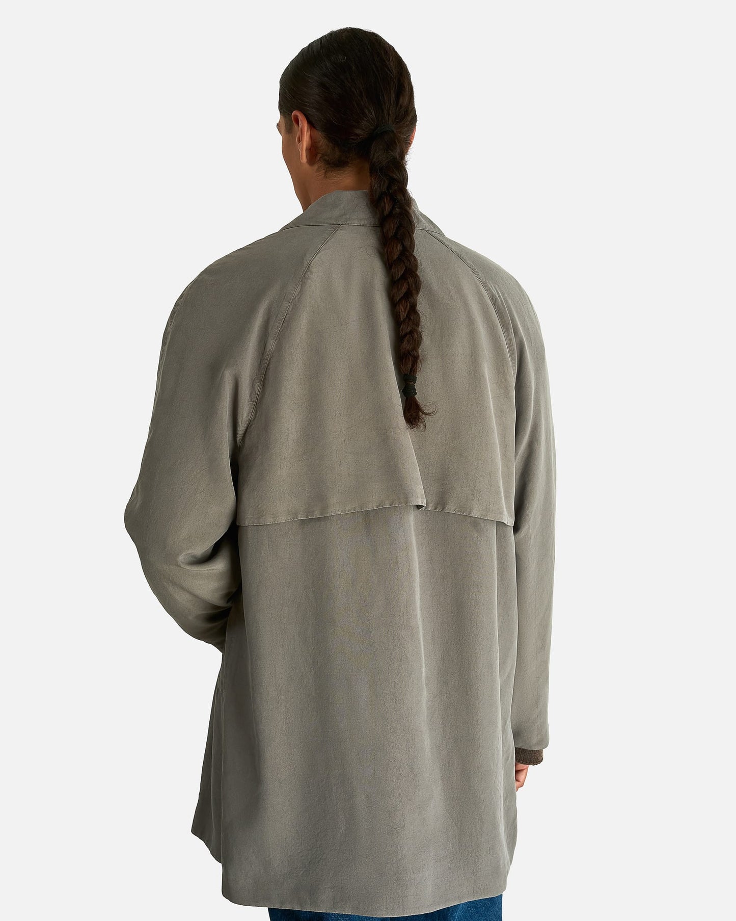 The Row Men's Coats Naoko Coat in Grey/Green