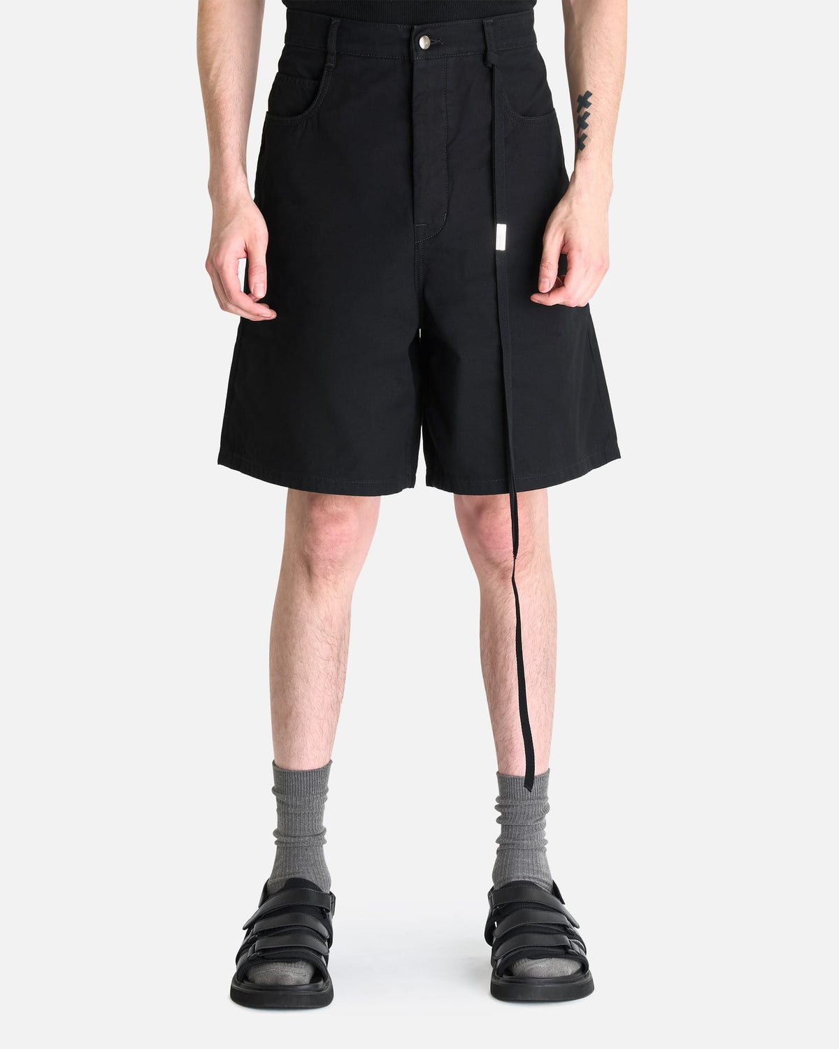 Ann Demeulemeester Men's Shorts Narve 5-Pocket Shorts in Black