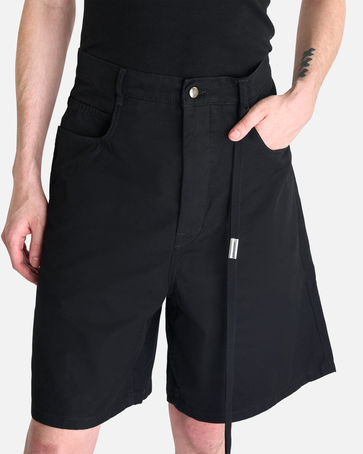 Ann Demeulemeester Men's Shorts Narve 5-Pocket Shorts in Black