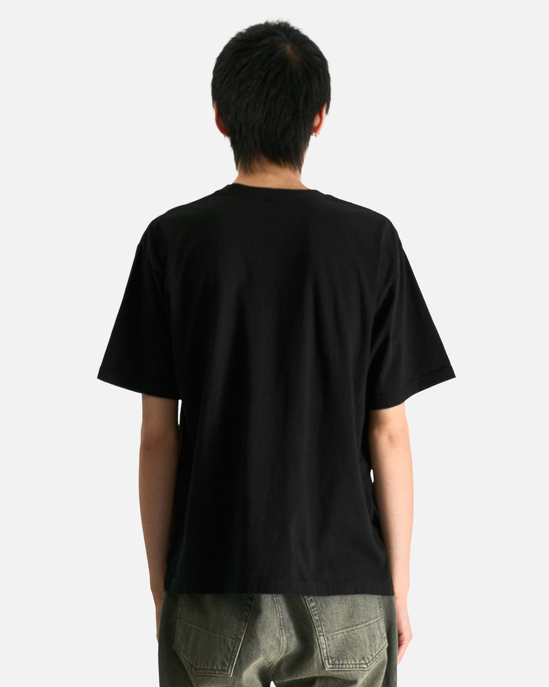 Yohji Yamamoto Pour Homme Men's T-Shirts NB Tee SS-1 in Black