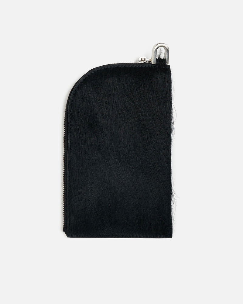 Rick Owens Leather Goods OS Neckwallet in Black