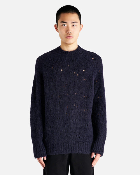 トップス OUR LEGACY NEEDLE DROP RAGLAN needle-drop-raglan-in-navy-