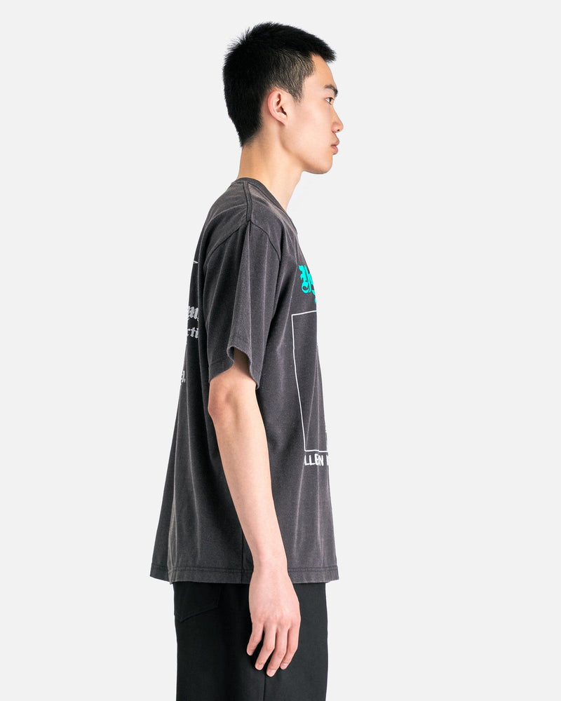 Yohji Yamamoto Pour Homme Men's T-Shirts Neighborhood PT Short Sleeve in Grey