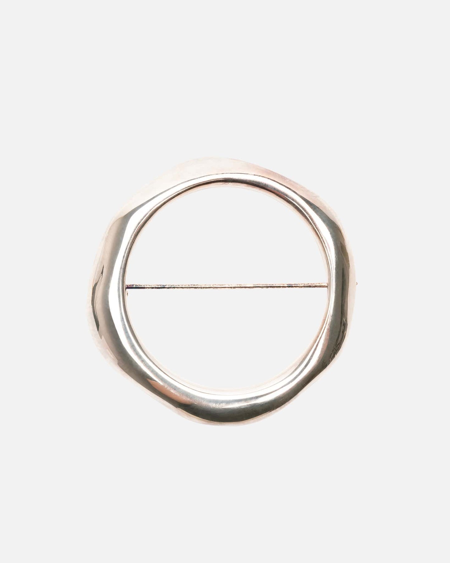 Jil Sander Jewelry O/S New Lightness Brass Pin in Silver
