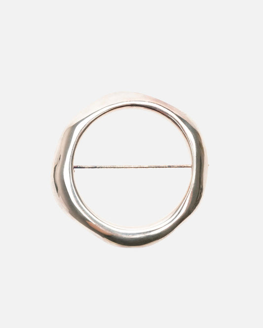 Jil Sander Jewelry O/S New Lightness Brass Pin in Silver