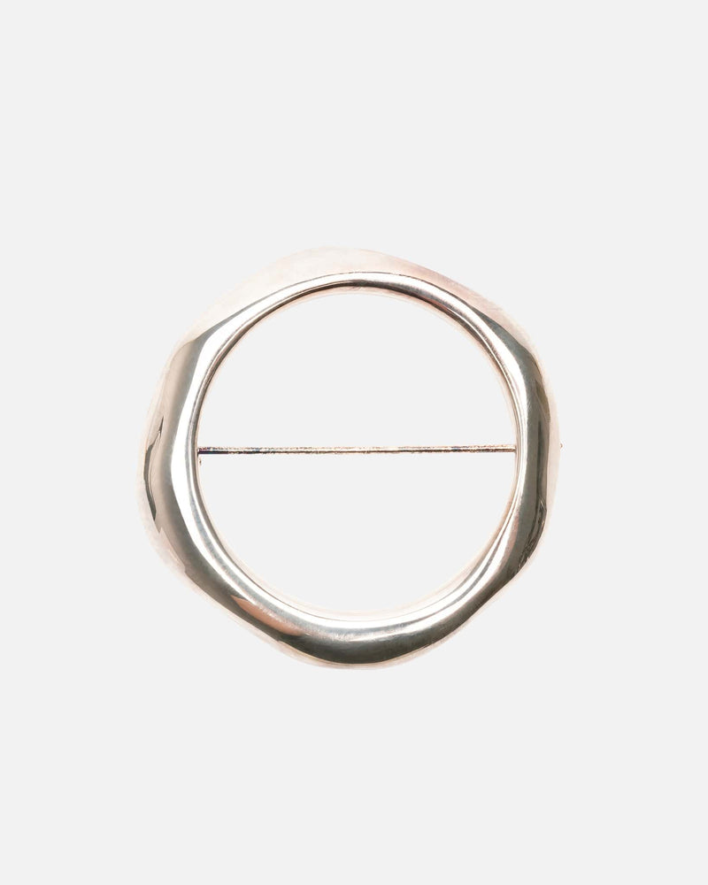 Jil Sander Jewelry O/S New Lightness Brass Pin in Silver