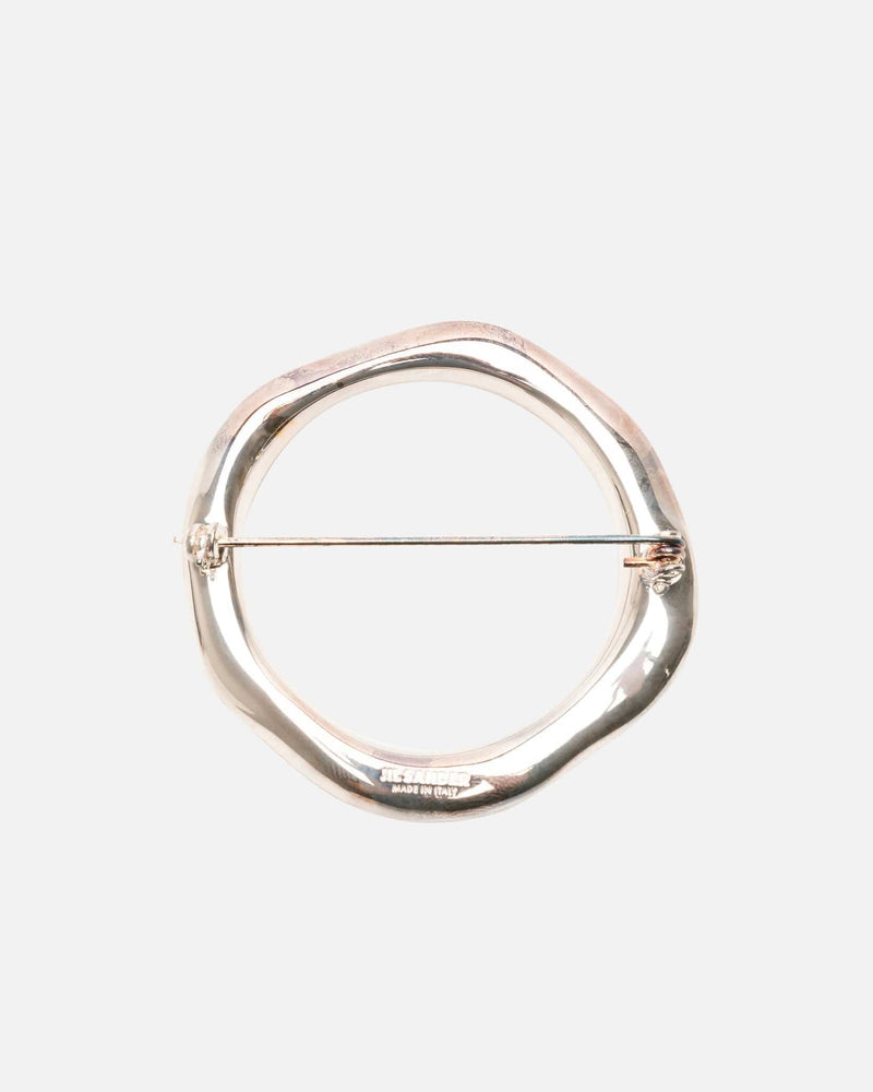 Jil Sander Jewelry O/S New Lightness Brass Pin in Silver