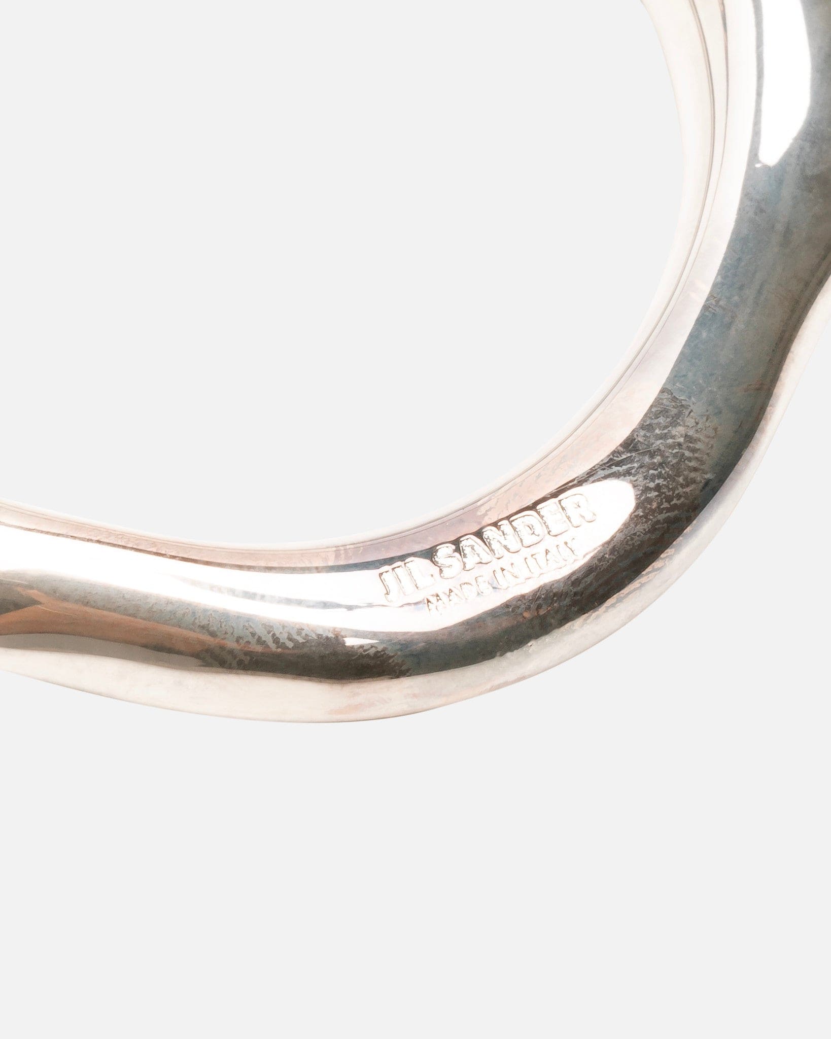 Jil Sander Jewelry O/S New Lightness Brass Pin in Silver