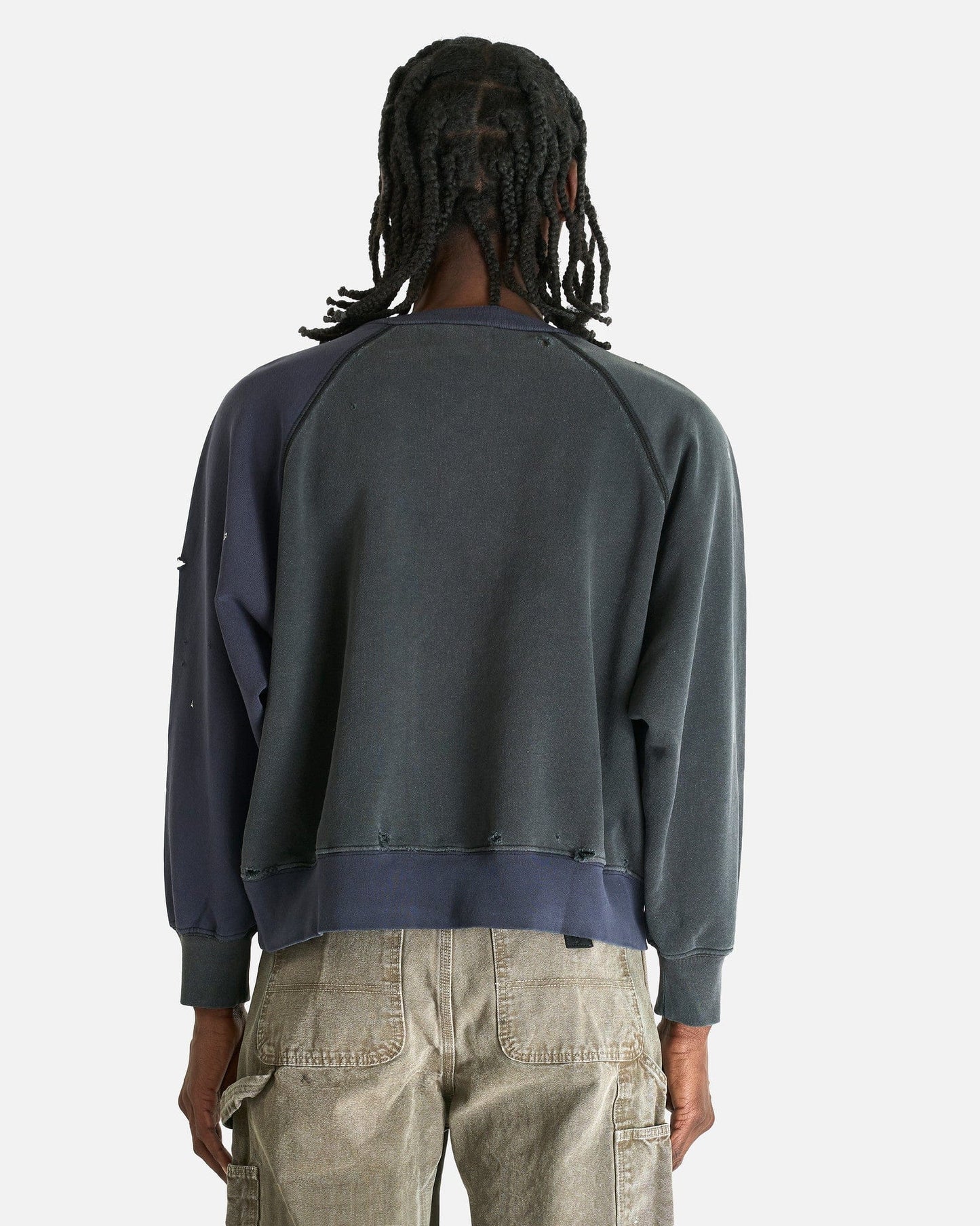 Enfants Riches Deprimes Men's Sweatshirts Nietzsche Raglan Sweatshirt in Black/Purple