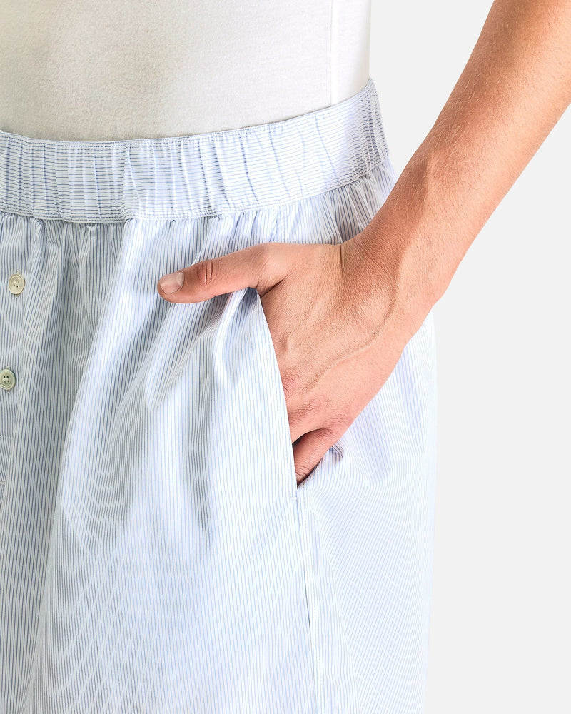 Magniberg Men's Shorts Night Shorts in Light Blue Stripes