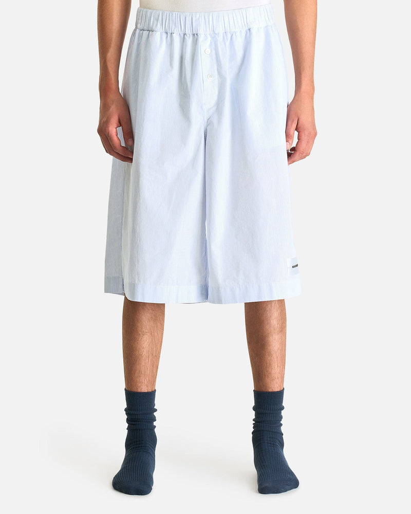Magniberg Men's Shorts Night Shorts in Light Blue Stripes
