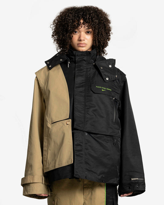 Nike Women Jackets Nike Pro x Feng Chen Wang Transform Jacket in Black/Khaki
