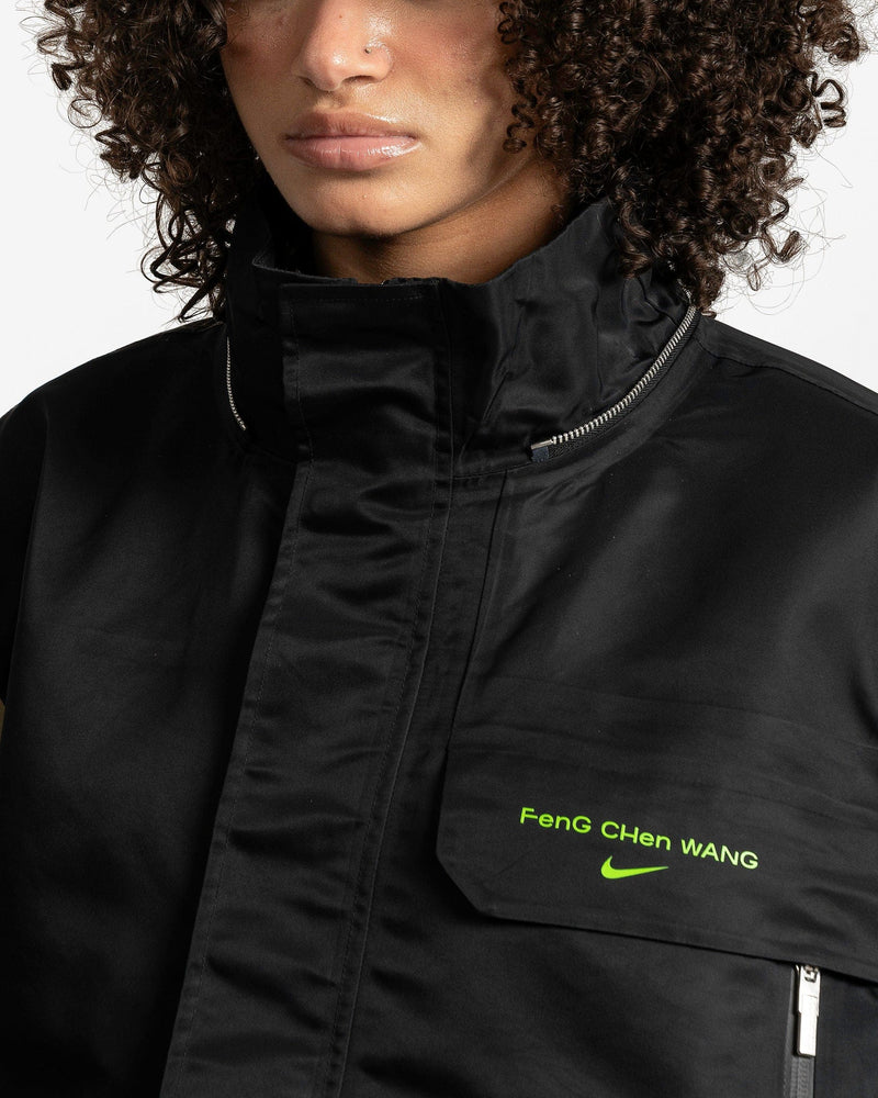 Nike Women Jackets Nike Pro x Feng Chen Wang Transform Jacket in Black/Khaki