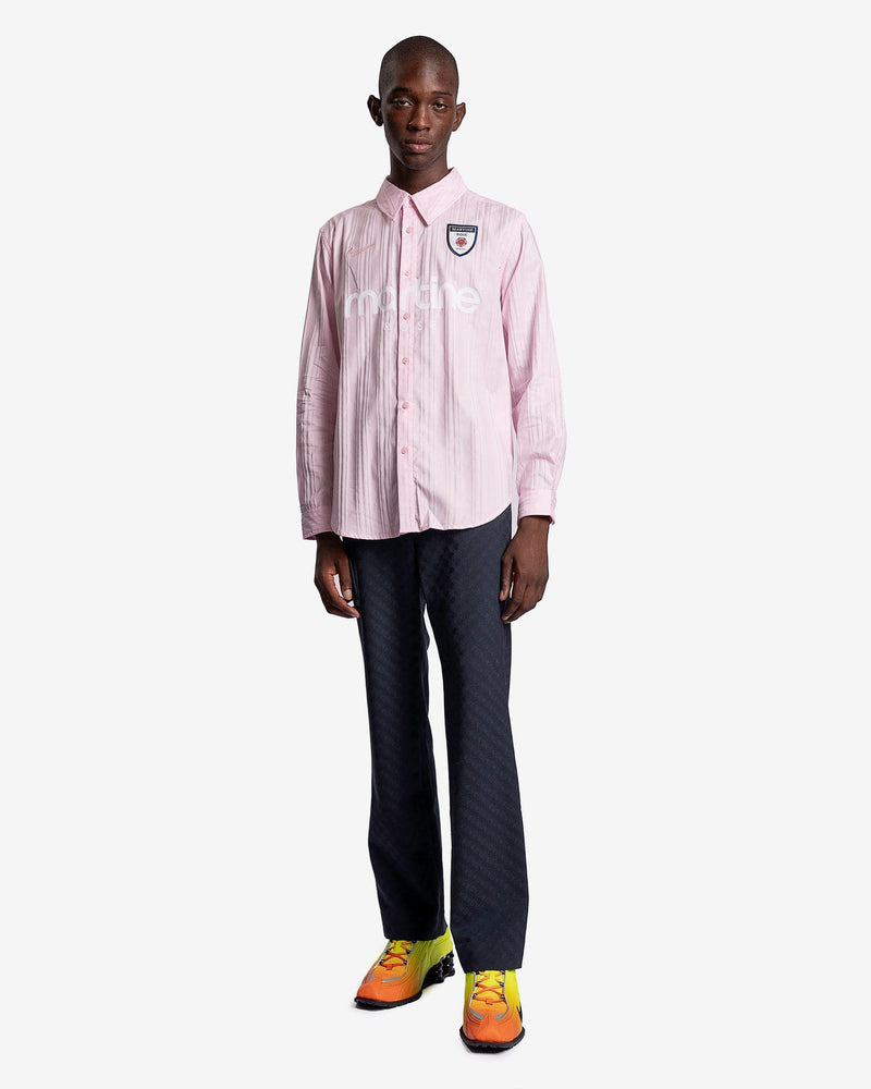 Nike x Martine Rose Dress Shirt in Pink Foam SVRN Nike x Martine Rose Dress Shirt in Pink Foam SVRN