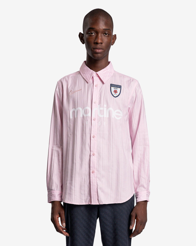 Nike x Martine Rose Dress Shirt in Pink Foam SVRN Nike x Martine Rose Dress Shirt in Pink Foam SVRN