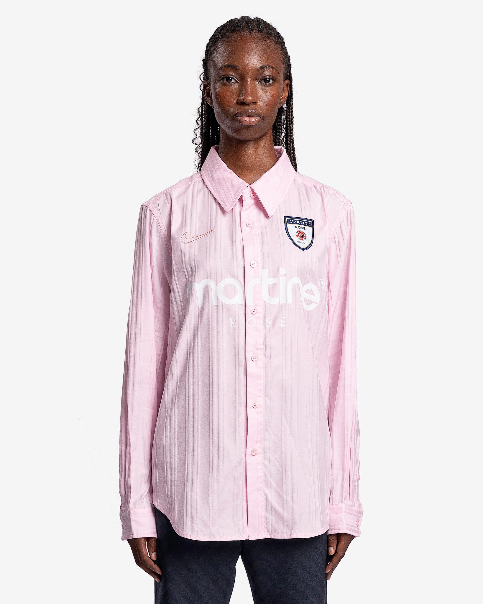 Nike x Martine Rose Dress Shirt in Pink Foam