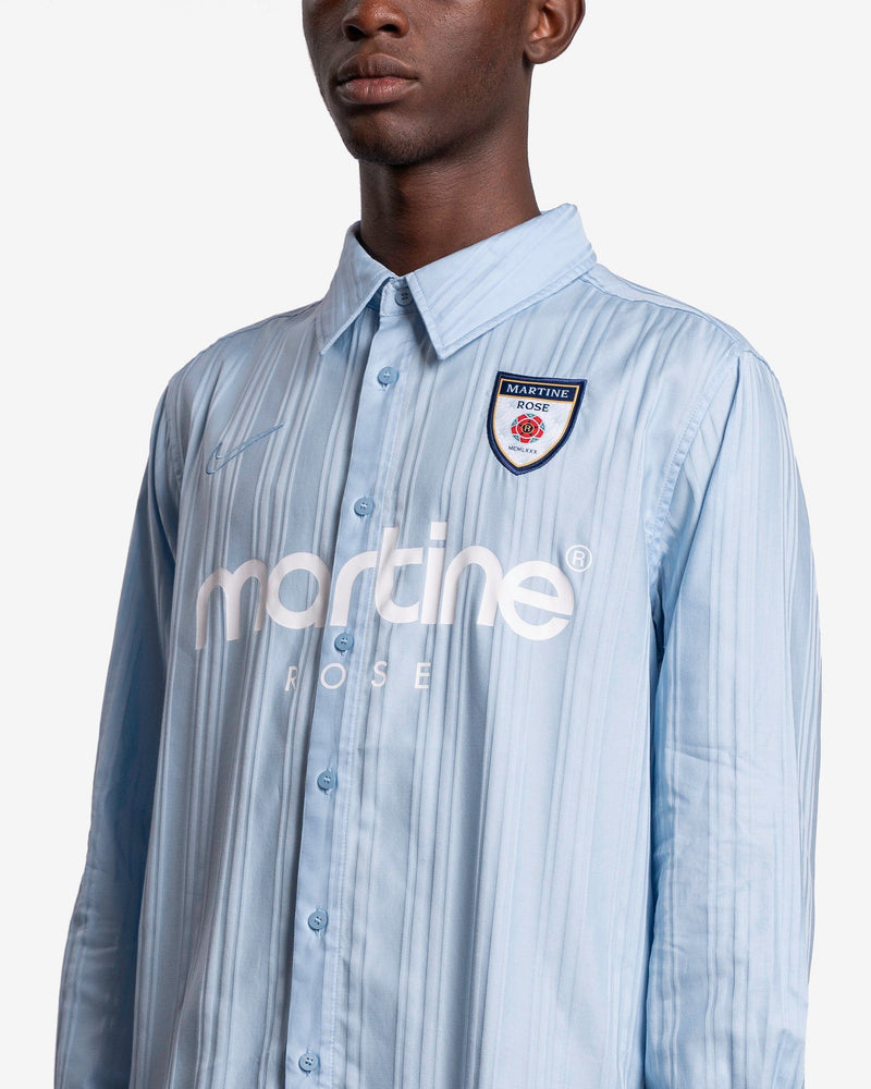 Nike x Martine Rose Dress Shirt in Psychic Blue SVRN Nike x Martine Rose Dress Shirt in Psychic Blue SVRN