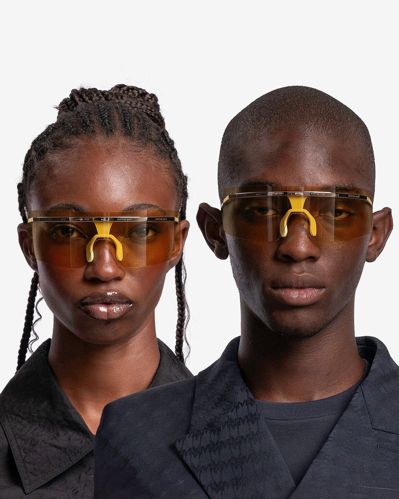 Nike Eyewear Nike x Martine Rose Echo Shield Glasses in Yellow/Gold/Silver