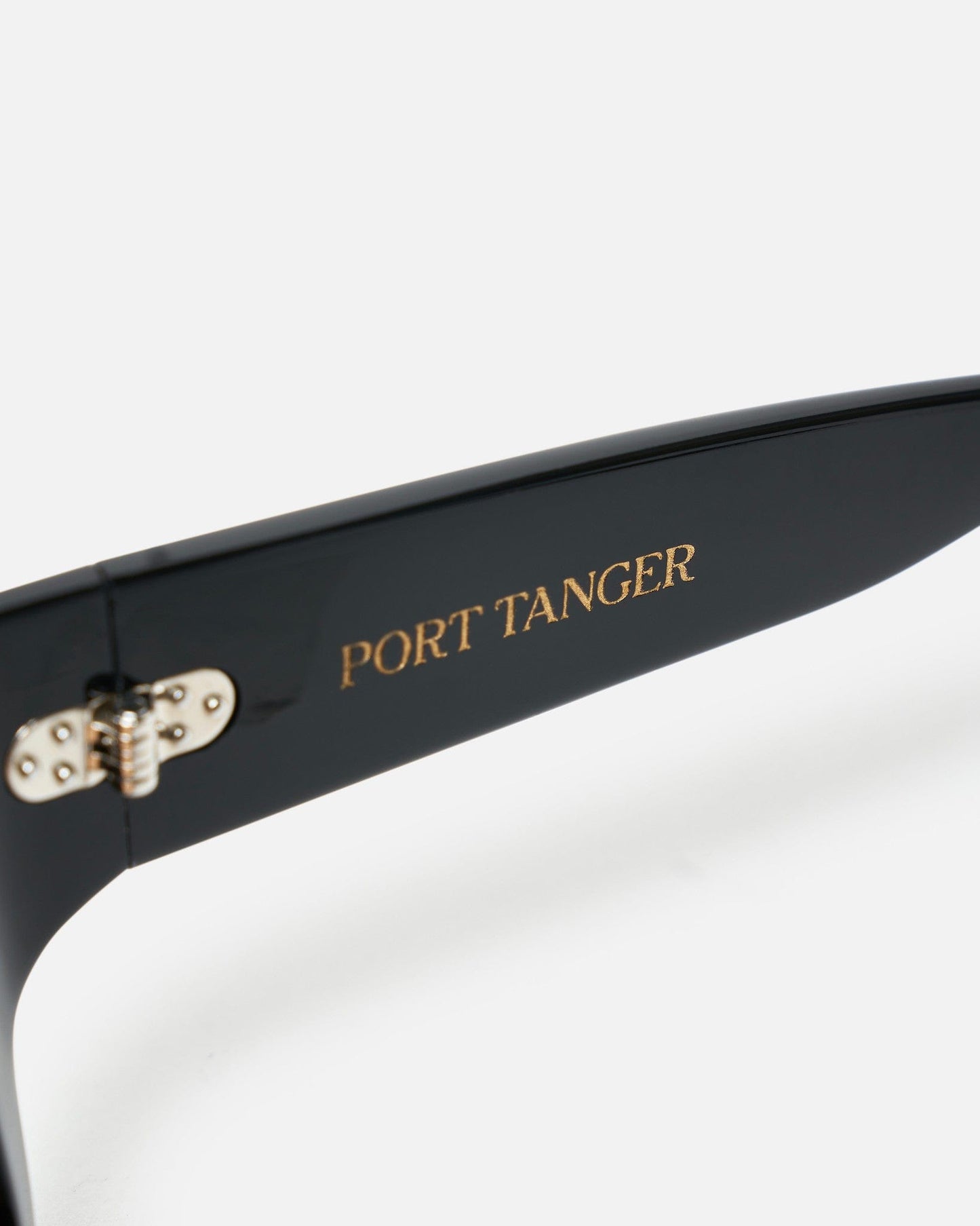 Port Tanger Eyewear O/S Niyyah in Black Acetate/Amber Lens