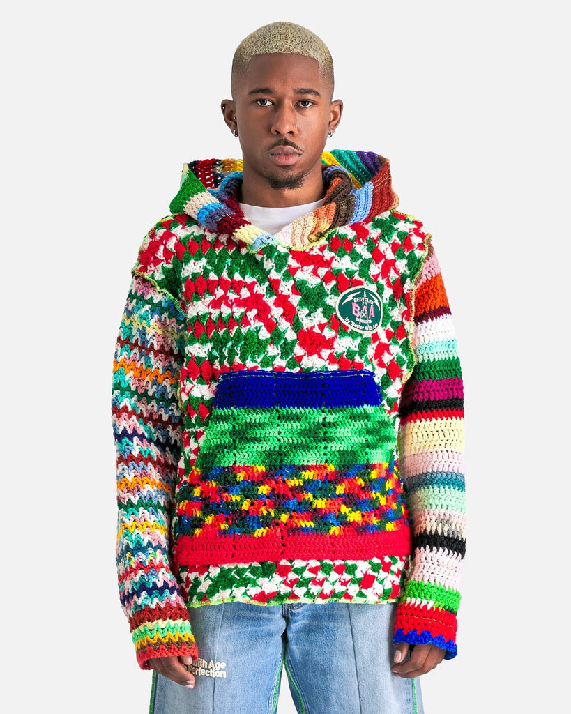 Better With Age Men's Sweatshirts Nonna's Hand Knit Hoodie in Multi