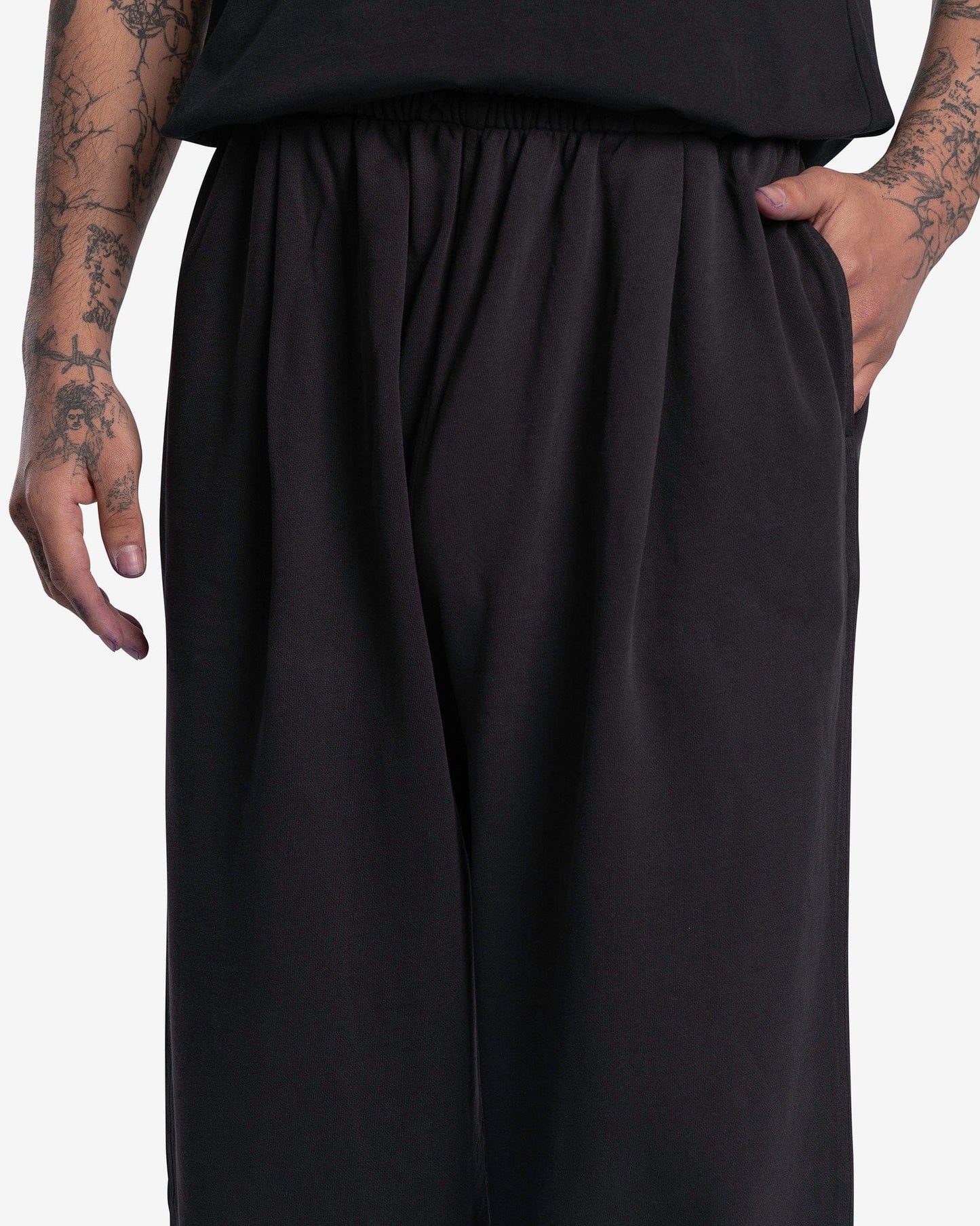 Willy Chavarria Men's Pants Northsider Sweatpants in Black