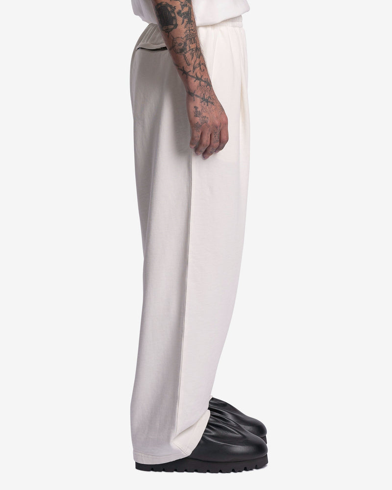Willy Chavarria Men's Pants Northsider Sweatpants in Bright White
