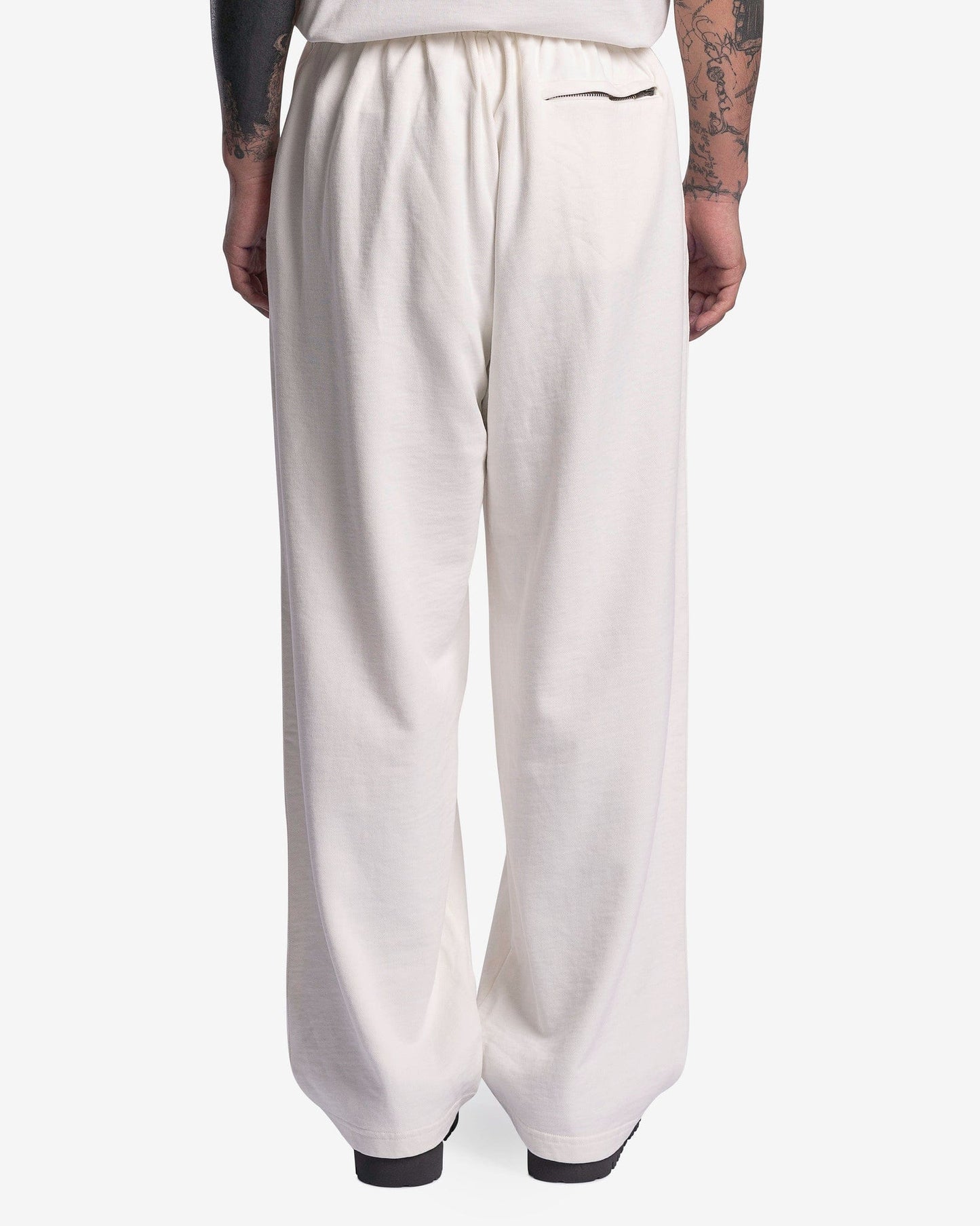 Willy Chavarria Men's Pants Northsider Sweatpants in Bright White