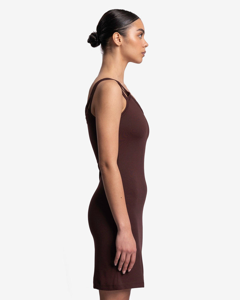 Nike Women Dresses NSW Asymmetrical Tank Dress in Earth/Plum