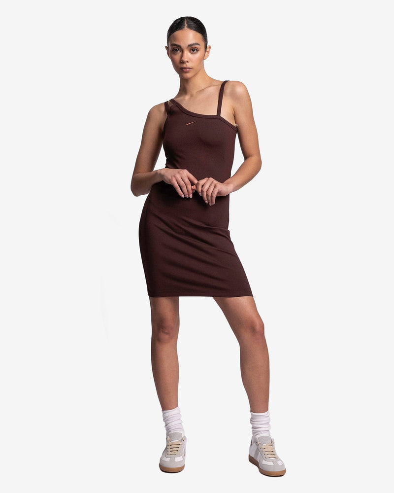 Nike Women Dresses NSW Asymmetrical Tank Dress in Earth/Plum