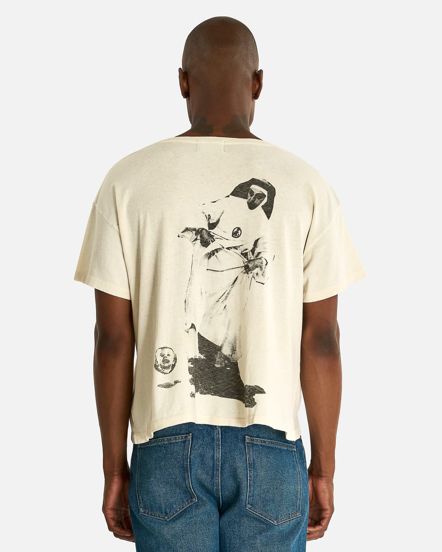Enfants Riches Deprimes Men's T-shirts Nun Kicks Baby T-Shirt in Dirty White