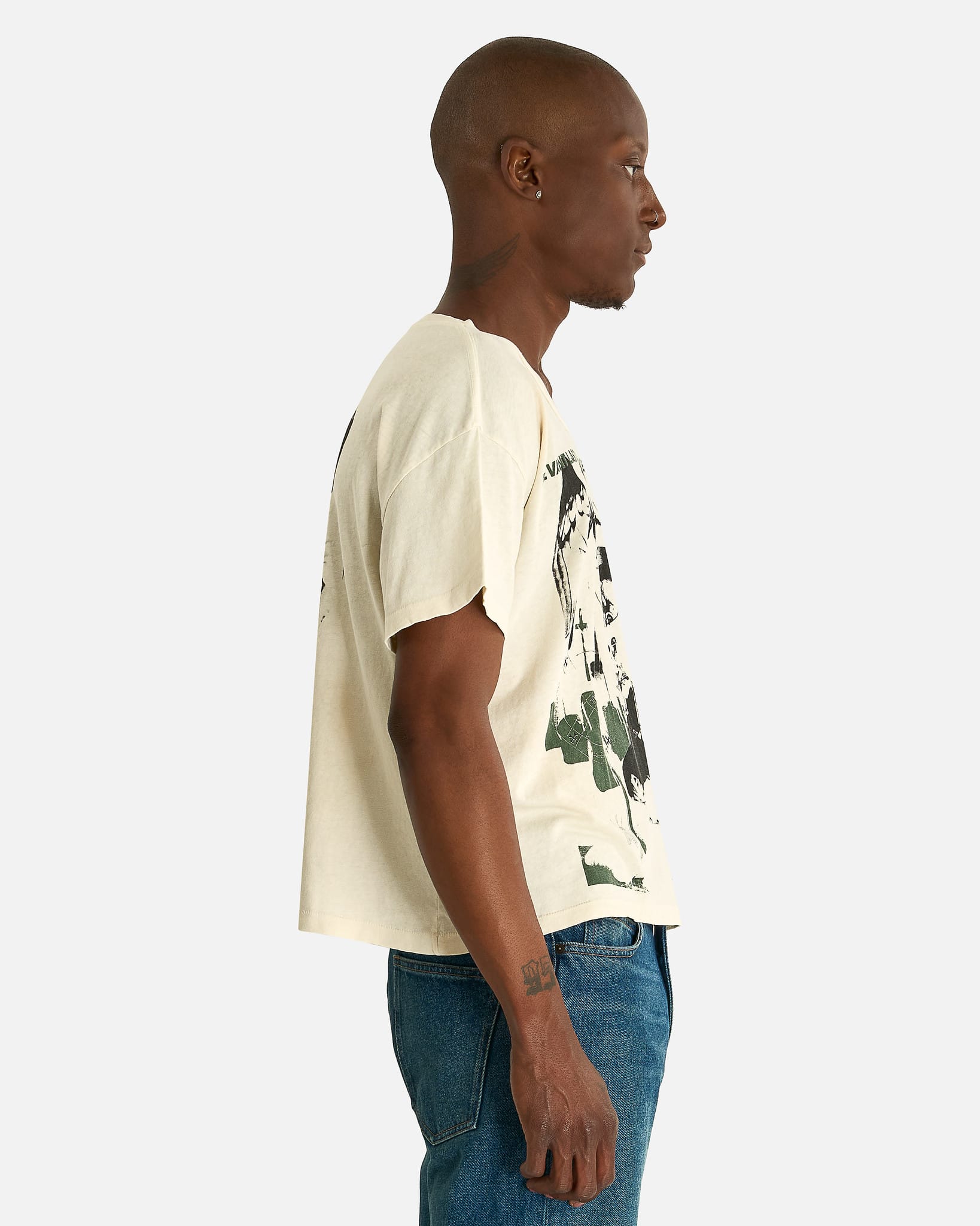 Enfants Riches Deprimes Men's T-shirts Nun Kicks Baby T-Shirt in Dirty White