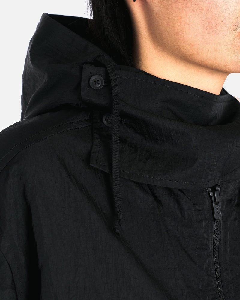 Yohji Yamamoto Pour Homme Men's Coat Ny Twill Think M-Front Draped Blouson A in Black