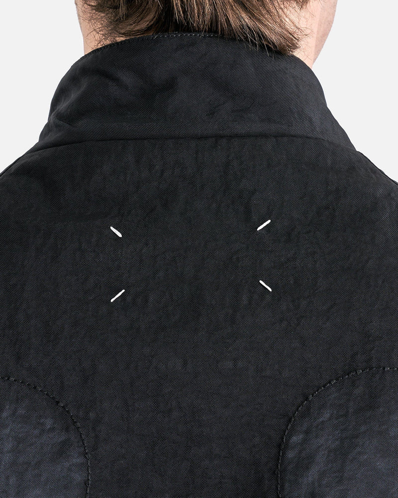 Maison Margiela Men's Jackets Nylon Canvas Sports Jacket in Charcoal
