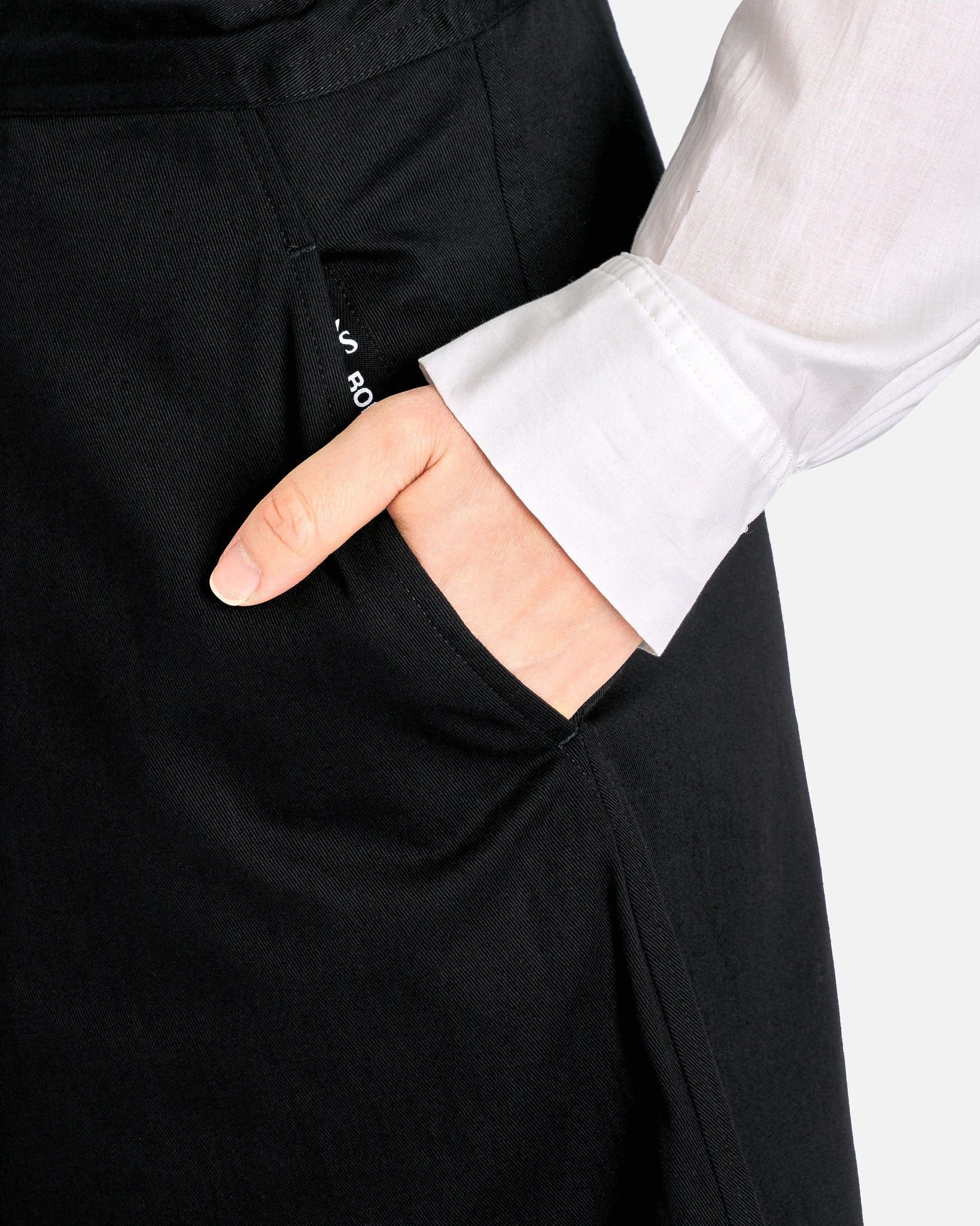 Y's by Yohji Yamamoto Women Skirts O-Pants Skirt in Black