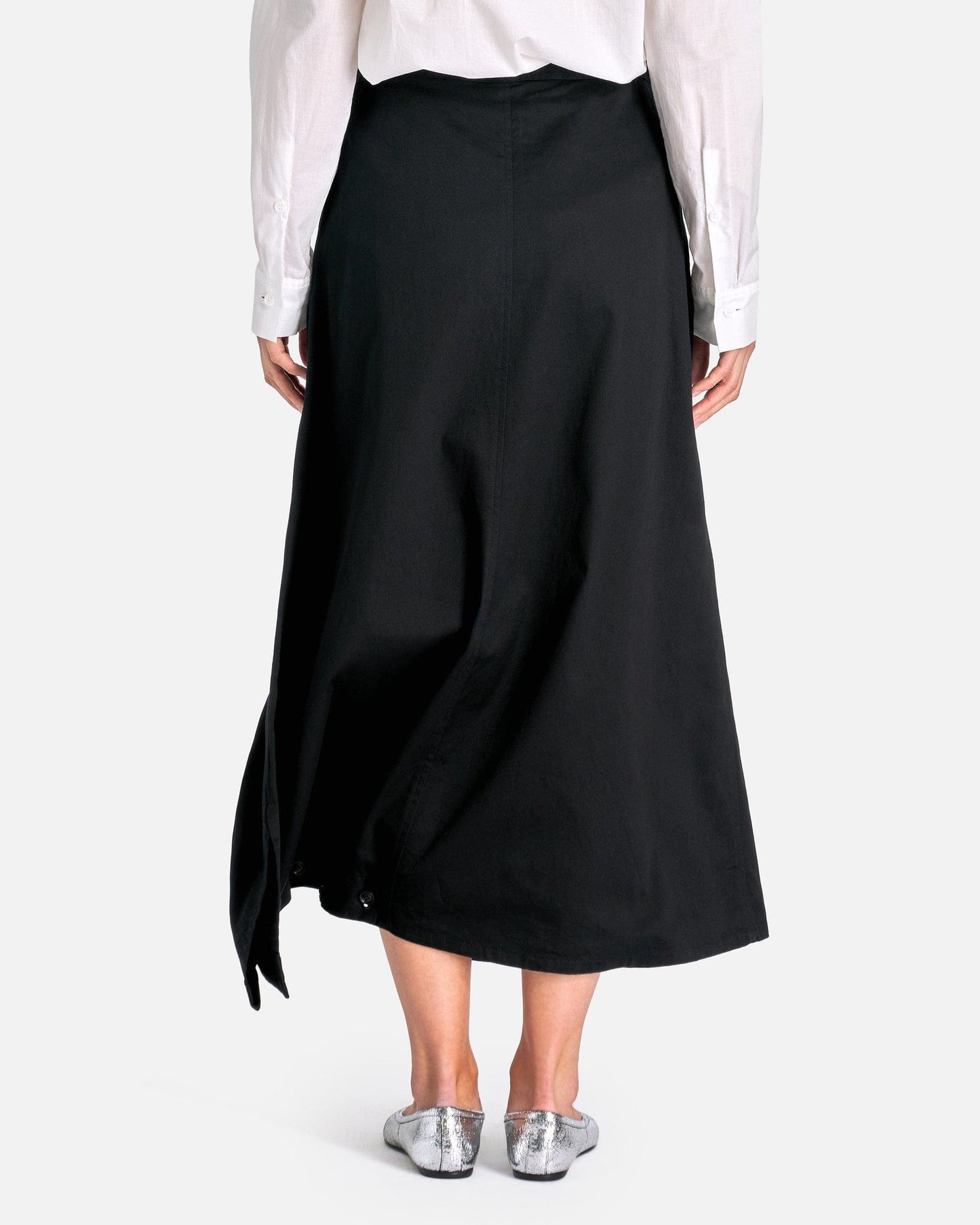 Y's by Yohji Yamamoto Women Skirts O-Pants Skirt in Black