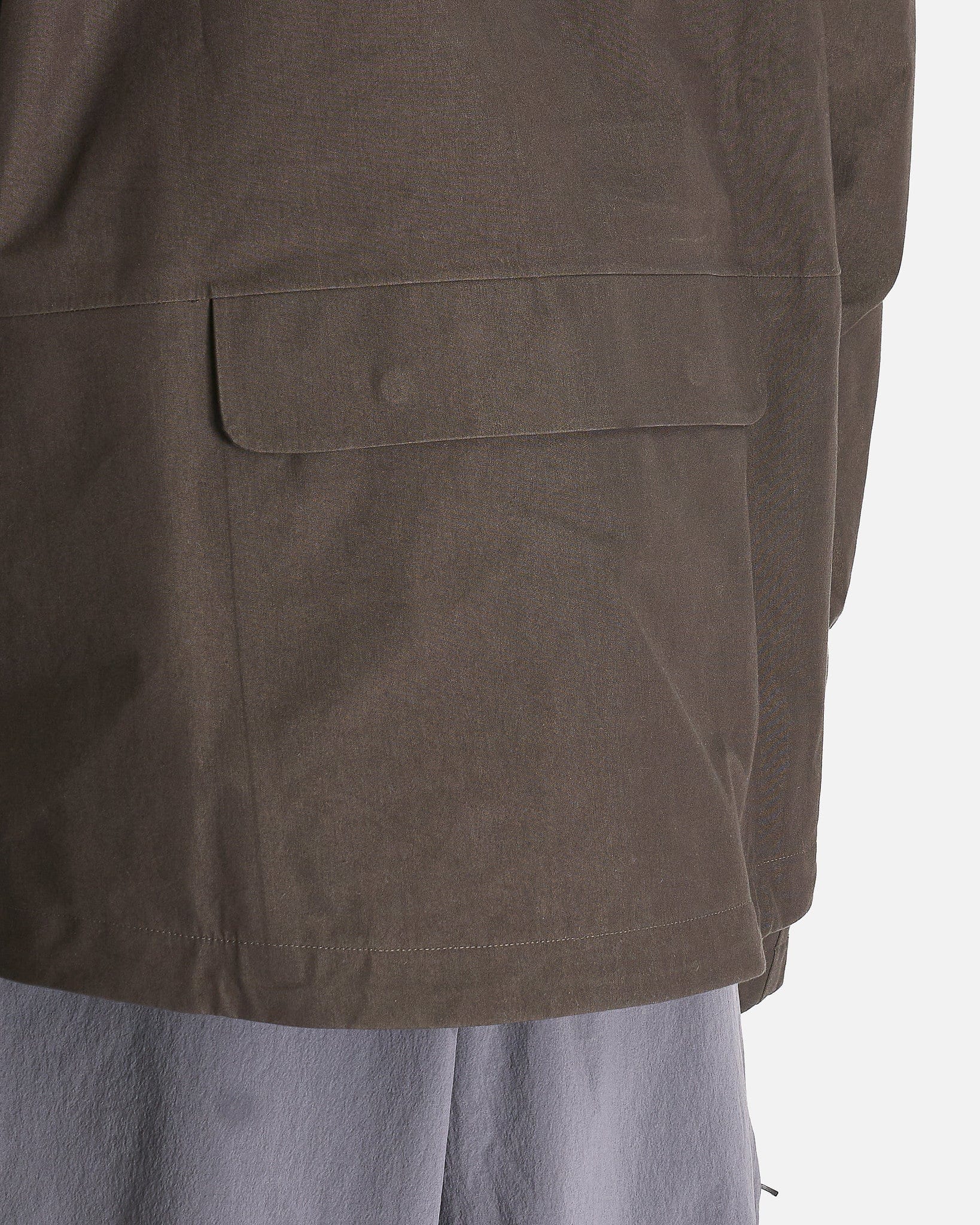 Pas Normal Studios Men's Jackets Off-Race Cotton 3L Shell Jacket in Dark Olive