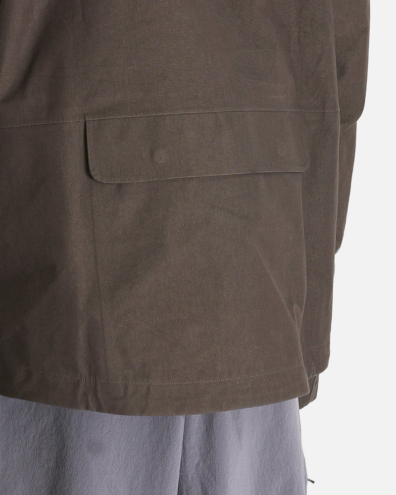 Pas Normal Studios Men's Jackets Off-Race Cotton 3L Shell Jacket in Dark Olive