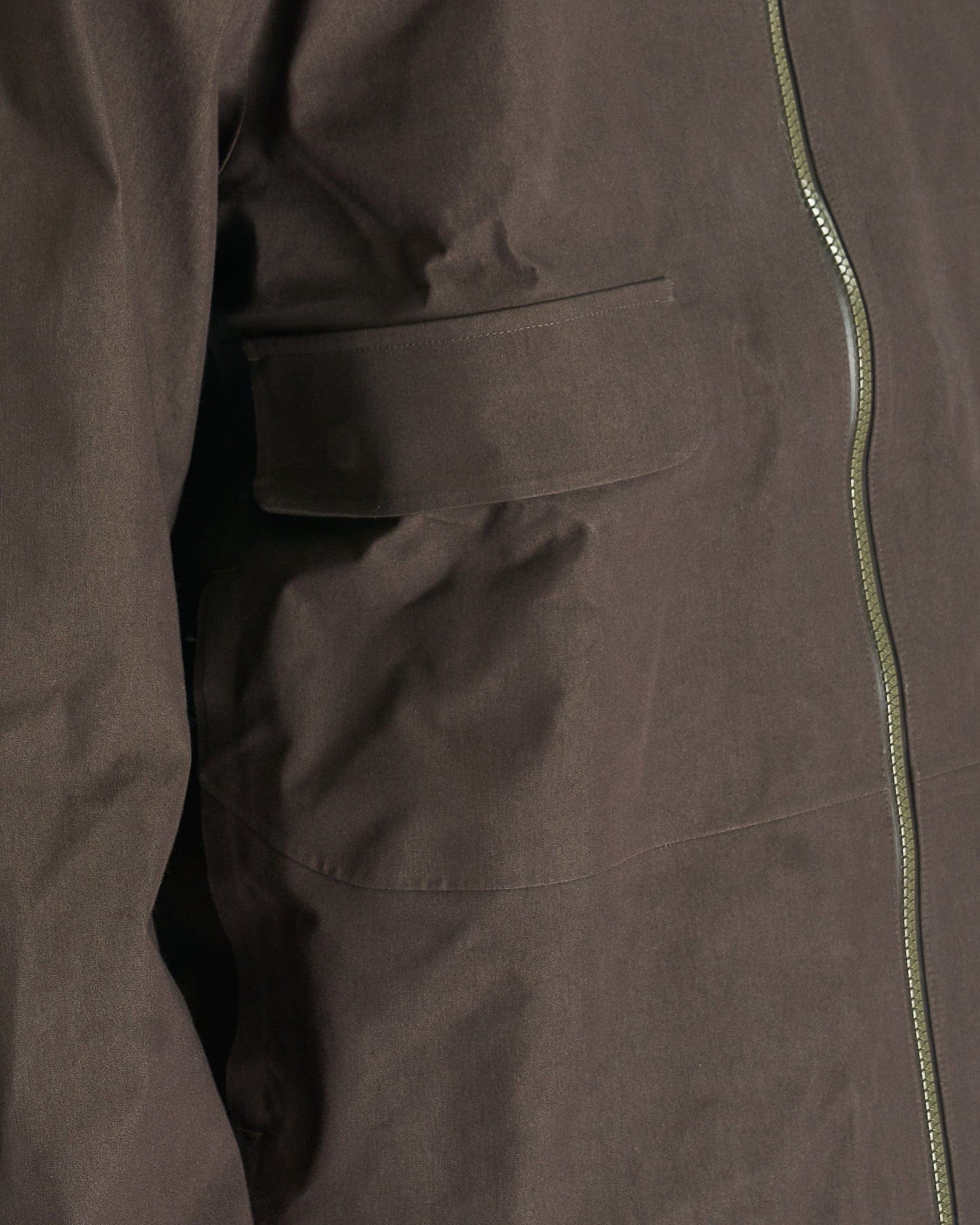 Pas Normal Studios Men's Jackets Off-Race Cotton 3L Shell Jacket in Dark Olive