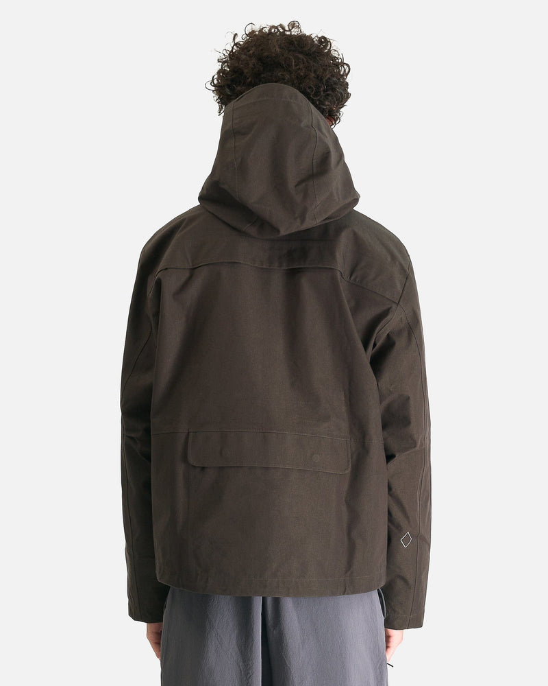 Pas Normal Studios Men's Jackets Off-Race Cotton 3L Shell Jacket in Dark Olive