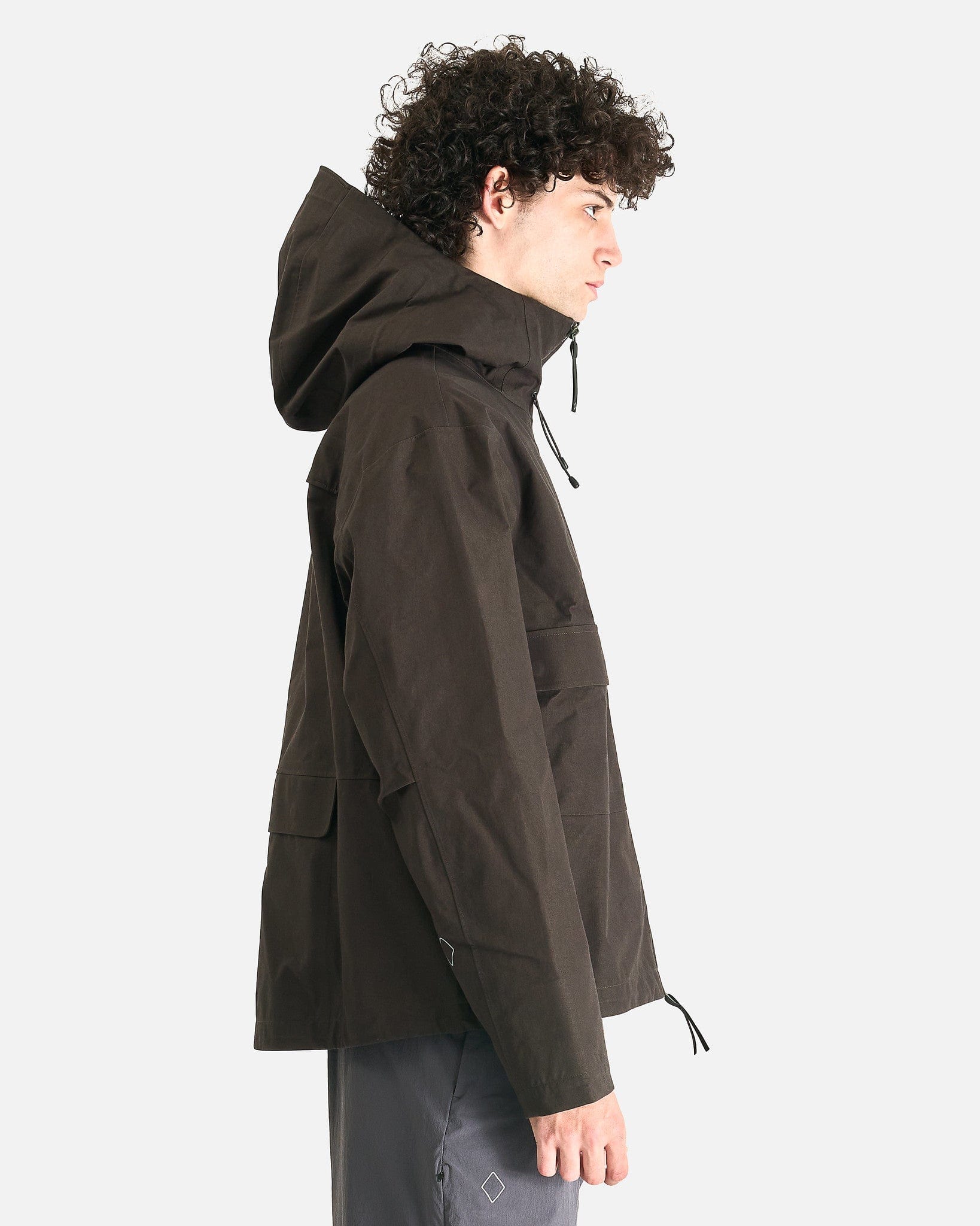 Pas Normal Studios Men's Jackets Off-Race Cotton 3L Shell Jacket in Dark Olive