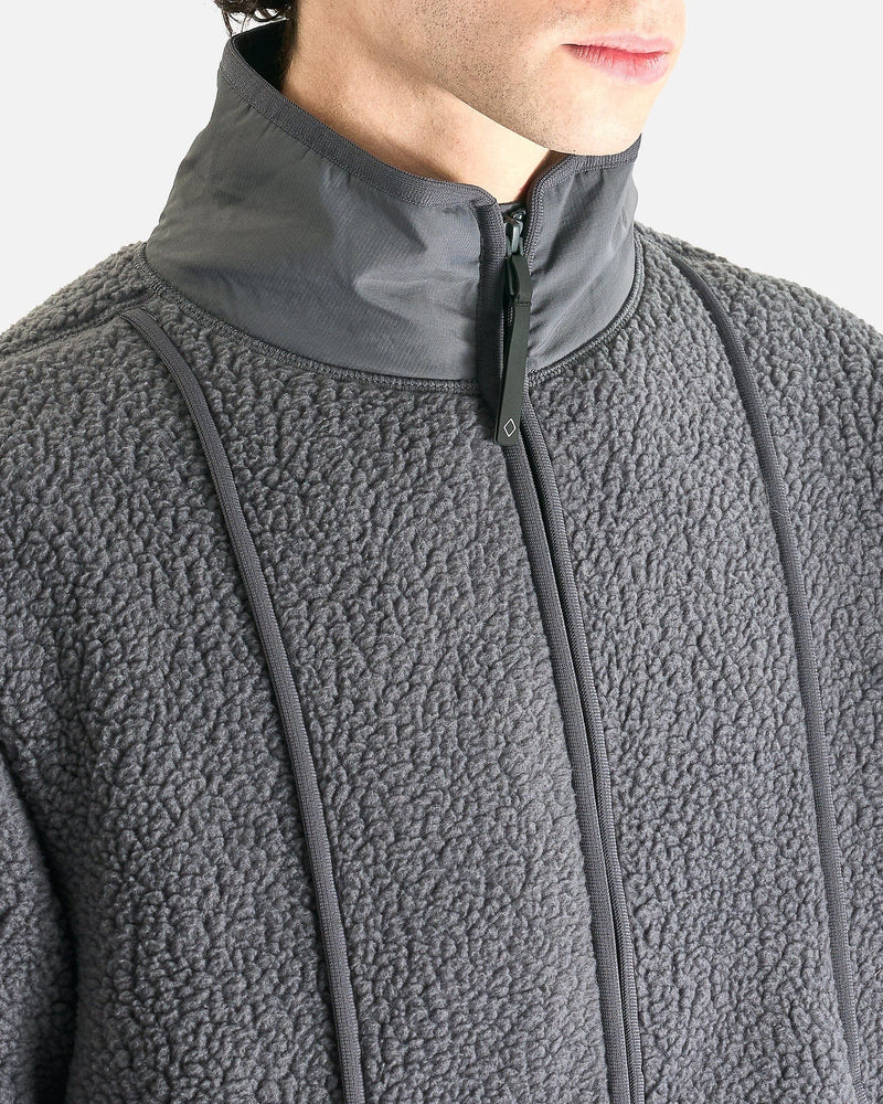 Pas Normal Studios Men's Jackets Off-Race Pile Fleece Jacket in Steel