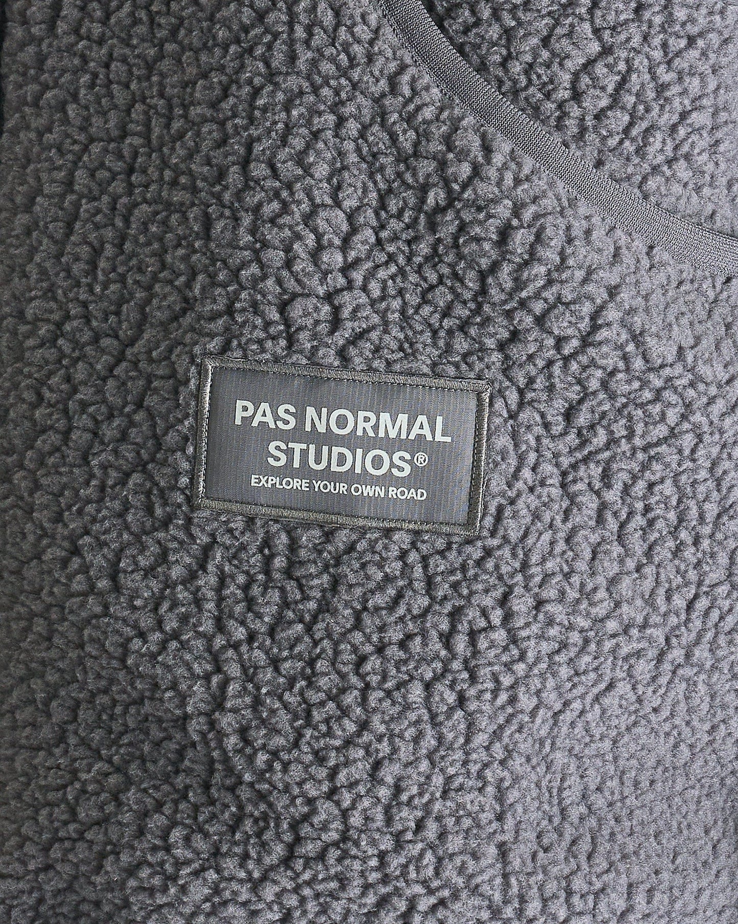 Pas Normal Studios Men's Jackets Off-Race Pile Fleece Jacket in Steel