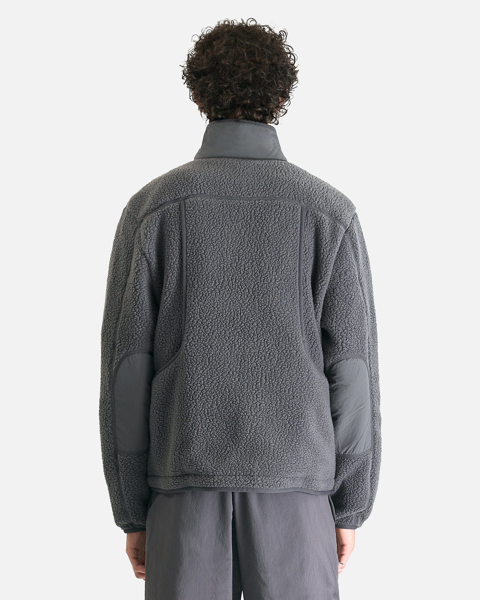 Pas Normal Studios Men's Jackets Off-Race Pile Fleece Jacket in Steel