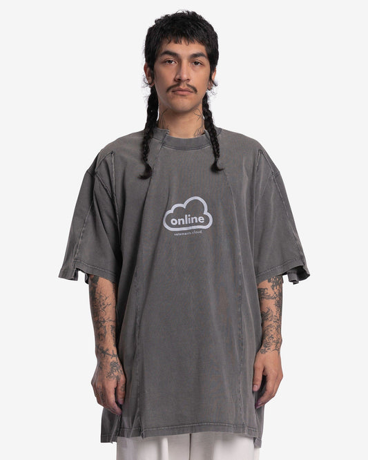 VETEMENTS Men's T-Shirts Online Cut-Up T-Shirt in Black